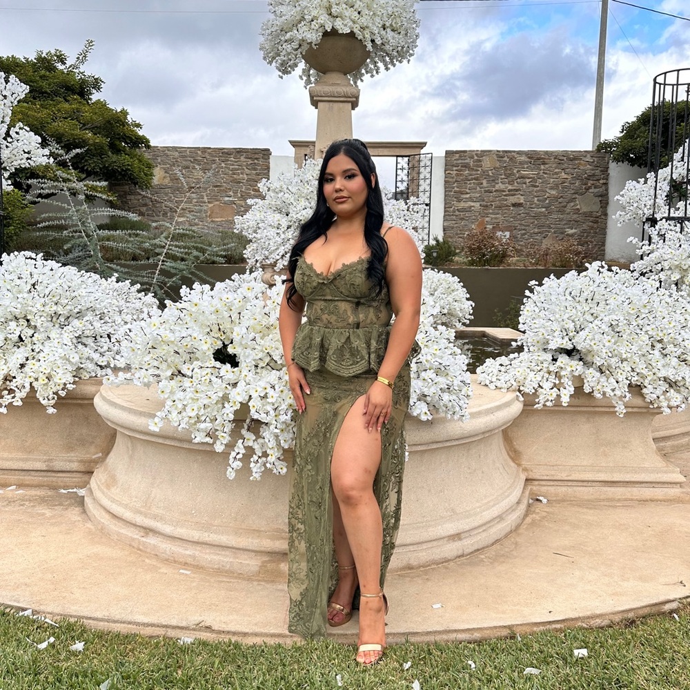 V. Chapman Olive Wedding Dress